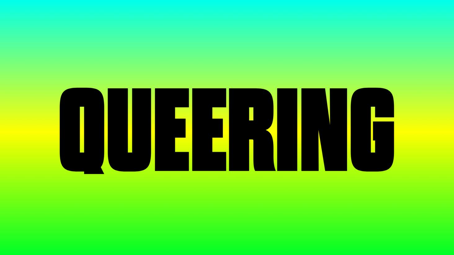 Image for Example typography set in the Queering typeface